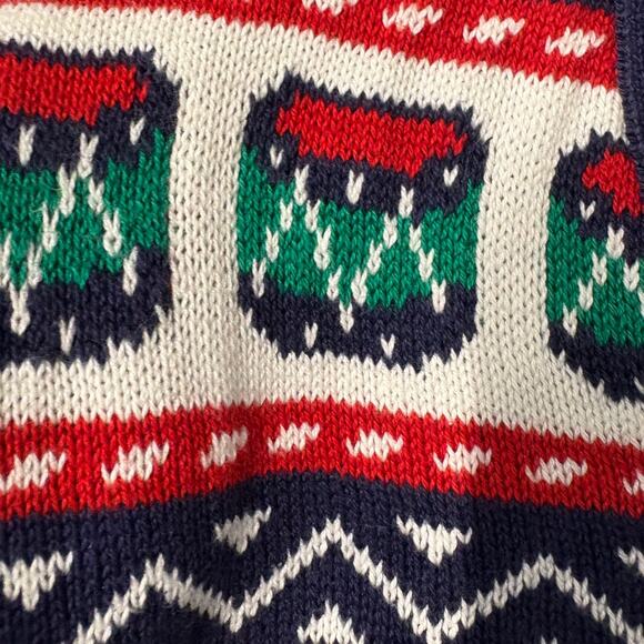 Kitestrings Holiday Cardigan Sweater Size 3T Green Kids Gold Button Details - Picture 6 of 11